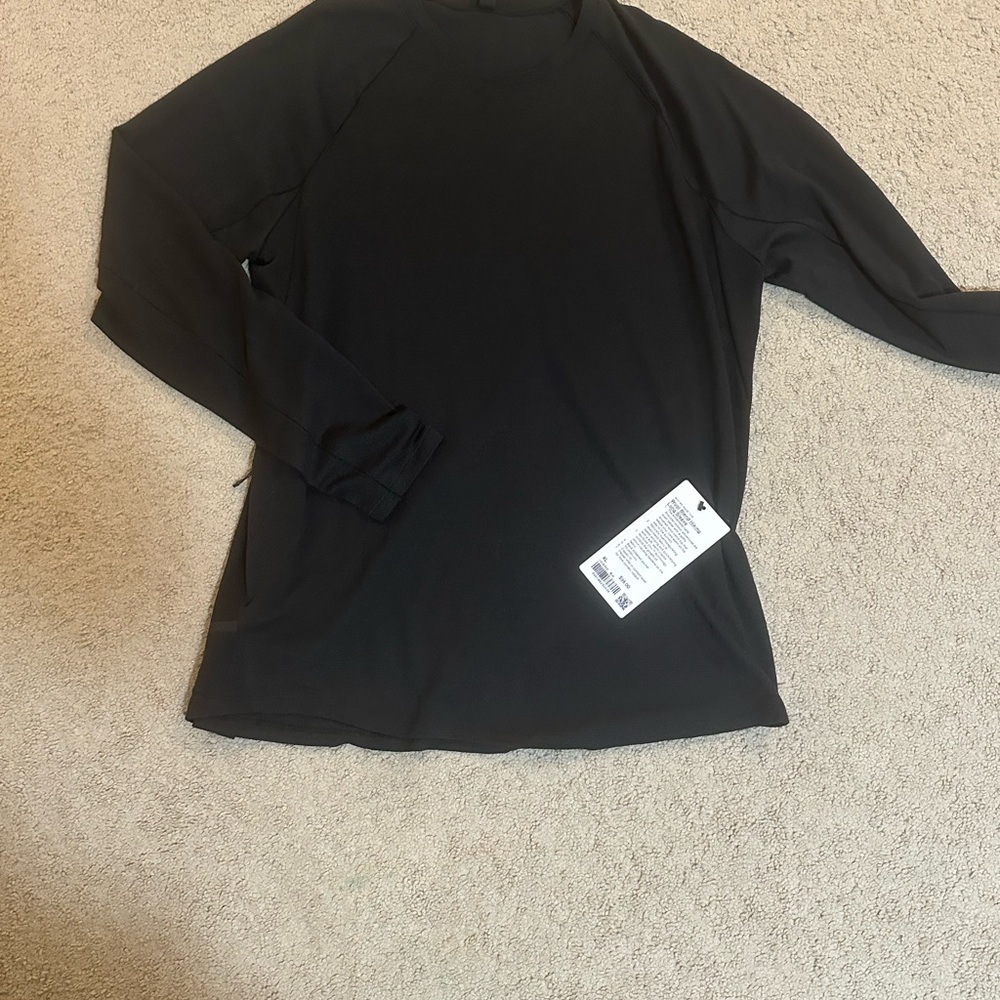 Lululemon men’s wool-blend hiking long sleeve Black Top